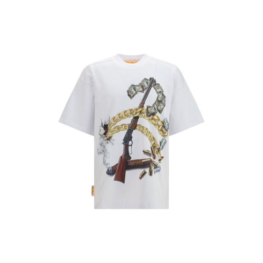 PDF Channel White Cotton Men's T-Shirt